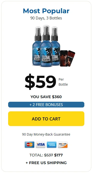 Titan Transform three bottles order